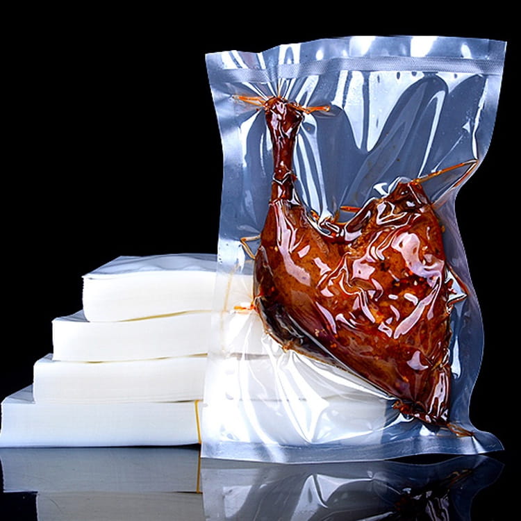 Bolsa selladora al vacío compuesta de PE/PA de alta barrera para alimentos frescos