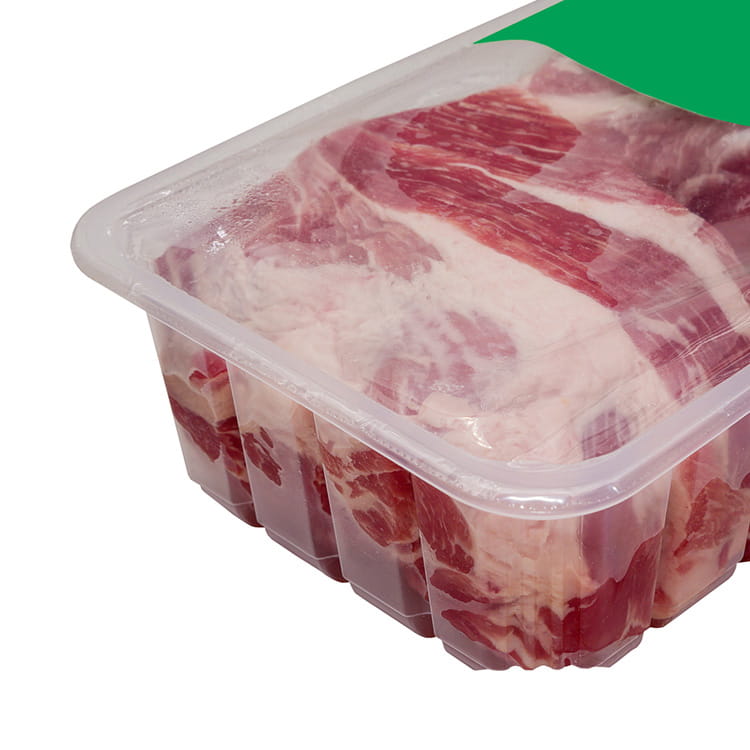 Película superior e inferior termoformada de PE, fácil de pelar, para envasado al vacío de alimentos