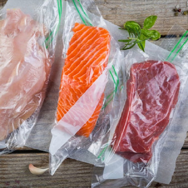 Bolsas selladoras al vacío de alimentos transparentes de 7 capas para alimentos liofilizados